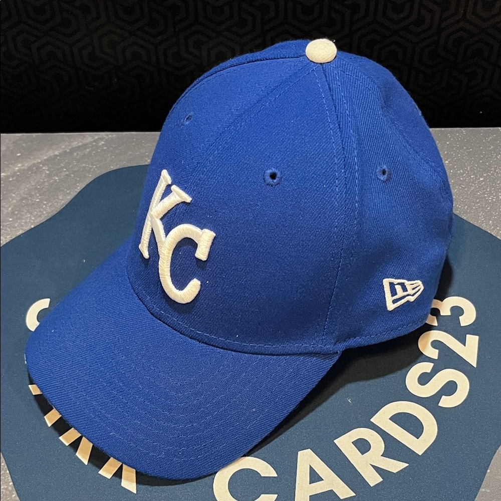 Kansas City Royals Hat New Era 39Thirty Flex Fit KC Hat Blue Size M/L H29